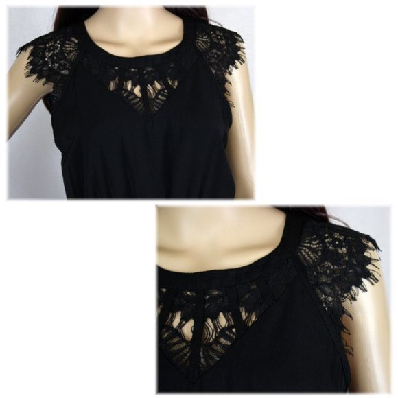 NWT Plus Stitch Fix 41 Hawthorne Black Dress M/P - Picture 4 of 9